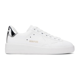 White & Silver Bio-Based Purestar Sneakers 241264M237056