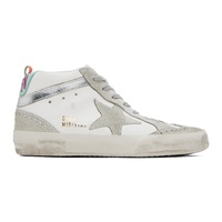 SSENSE Exclusive White & Gray Mid Star Sneakers 241264F127002