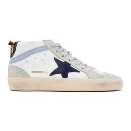SSENSE Exclusive White Mid Star Sneakers 232264F127000