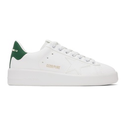 White & Green Purestar Sneakers 232264F128045