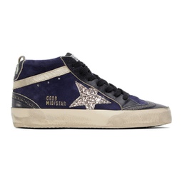 Navy Mid Star Sneakers 241264F127010