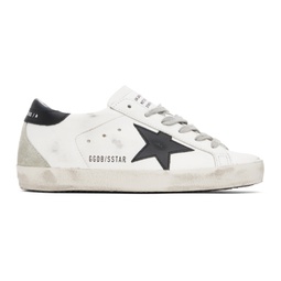SSENSE Exclusive White & Black Super-Star Classic Sneakers 231264F128006