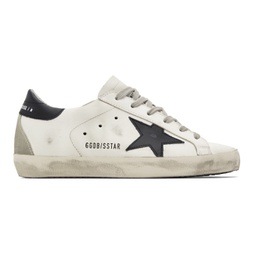 SSENSE Exclusive White & Black Super-Star Classic Sneakers 222264F128005