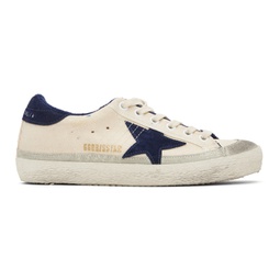 Beige & Blue Super-Star Classic Sneakers 231264F128080