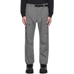 Gray Belted Cargo Pants 232493M188000