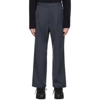 Gray Pleated Trousers 241982M191010