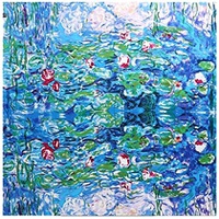 Grace Scarves 100% Silk Scarf, Artists Collection (van Gogh & Monet)