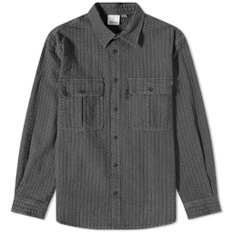 Gramicci O.G. Seersucker Canyon Shirt Deep Grey Garment Dyed