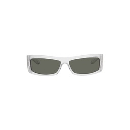 Transparent Rectangular Sunglasses 241451M134024