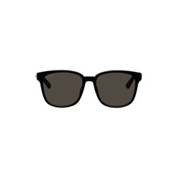 Black Thin Square Sunglasses 241451F005037