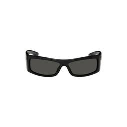 Black Rectangular Sunglasses 241451F005003