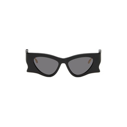 Black   Gold Cat Eye Sunglasses 232451F005062