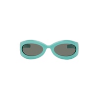 Blue Oval Sunglasses 241451M134031