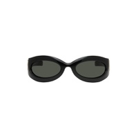 Black Oval Sunglasses 241451M134034
