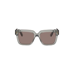 Gray Square Sunglasses 241451M134043
