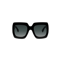 Black Thick Square Sunglasses 241451F005039
