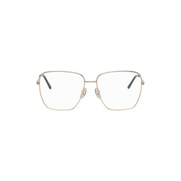 Gold Rectangular Glasses 241451F004001