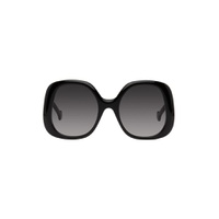 Black Oversized Sunglasses 231451F005004