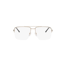 Gold Aviator Glasses 241451M133010