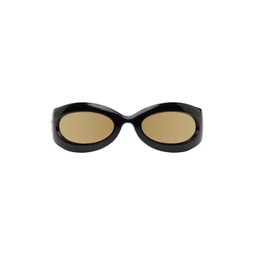 Black Oval Sunglasses 231451F005082