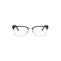 Silver Rectangular Glasses 241451M133001