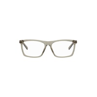 Brown Rectangular Glasses 241451M133003