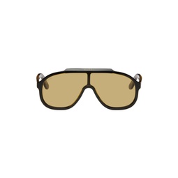 Tortoiseshell Rectangular Sunglasses 232451M134046