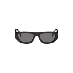 Black Rectangular Sunglasses 232451M134085