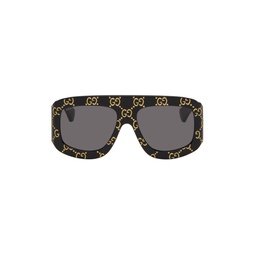 Black Oversized Sunglasses 241451F005009
