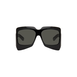 Black Oversized Sunglasses 241451M134029