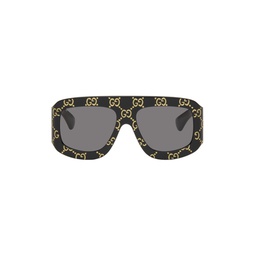 Black Oversized Sunglasses 241451M134049