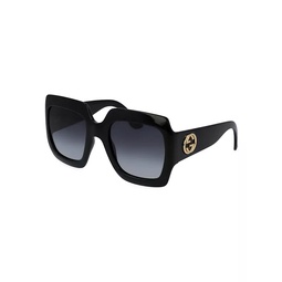 Pop Web 54MM Rectangular Sunglasses