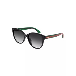 Pop Web 55MM Cat-Eye Sunglasses