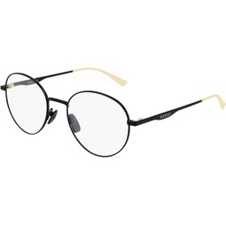 Gucci Oval Eyeglasses GG0337O 009 Black/Gold 53mm 337