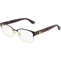 Gucci Ladies Tortoise Oval Eyeglass Frames GG0751O-002 49