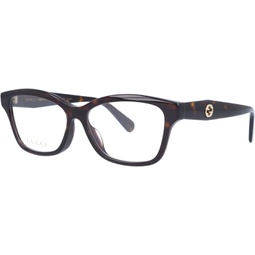 Gucci Transparent Square Ladies Eyeglasses GG0801OA 002 54