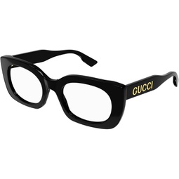 Gucci GG1154O 001 Black Rectangular Womens Eyeglasses