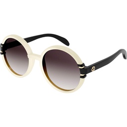 Gucci GG1067S White Black/Brown Grey Shaded 58/20/140 women Sunglasses