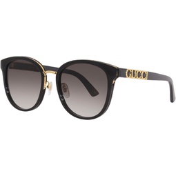 Gucci GG1190SK 001 Black/Grey Pilot Womens Sunglasses