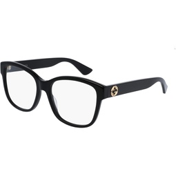 Gucci GG0038ON Classic Square Shape Eyeglasses + Bundle with eSHADES Luxury Eyewear Kit