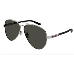 Gucci GG1288SA Vintage Aviator shape Sunglasses + Bundle with eSHADES Luxury Eyewear Kit