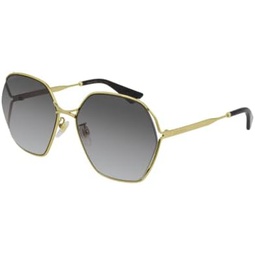 Gucci GG818SA Square Sunglasses for Women + BUNDLE with Designer iWear Eyewear Kit