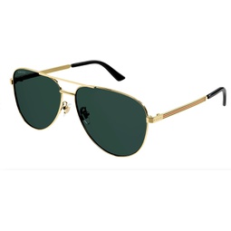 Gucci GG1233SA Aviator shape Sunglasses + Bundle with eSHADES Luxury Eyewear Kit