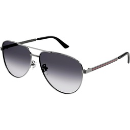 Gucci GG1233SA Aviator shape Sunglasses + Bundle with eSHADES Luxury Eyewear Kit
