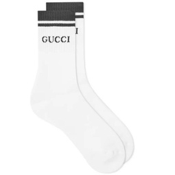 Gucci Sports Sock White & Black
