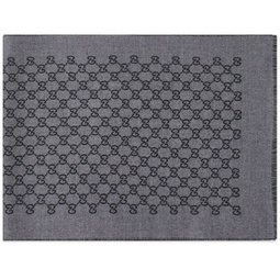 Gucci GG Jaquard Scarf Anthracite