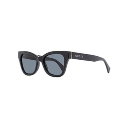 Gucci Womens Rectangular Sunglasses GG1133S 001 Black 52mm