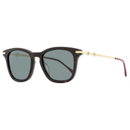 unisex square sunglasses gg0916s 002 havana/gold/maroon 51mm