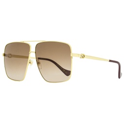 womens square chain sunglasses gg1087s 002 gold/purple 63mm