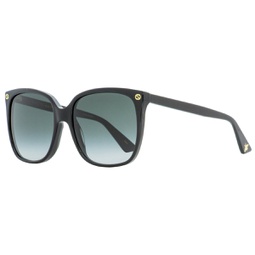 womens sunglasses gg0022s 001 black 57mm